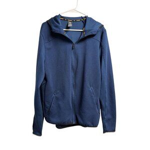 C9 Champion Men’s Full Zip Running Jacket Navy Athletic Hoodie Medium